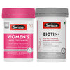 Swisse Multivitamin for Women & Beauty Nutrition Support Tablets Combo
