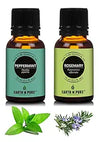 Earth N Pure Peppermint & Rosemary Essential Oils Combo (15 ml each)