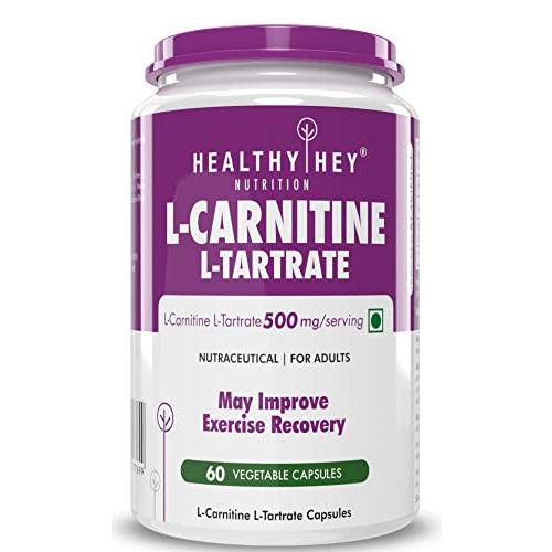 HealthyHey Nutrition L-Carnitine & L-Tartrate (LCLT) 60 Vegetable Capsules