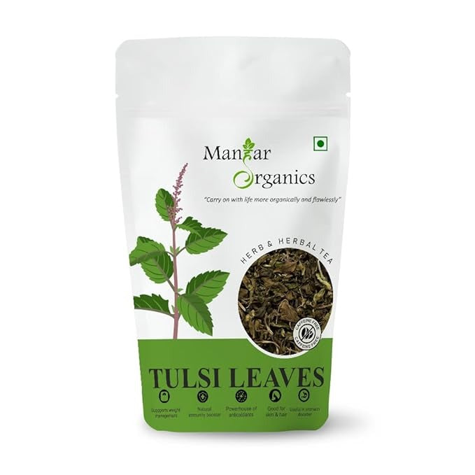 ManHar Organics Dried Tulsi Leaves Tea - 100 gms