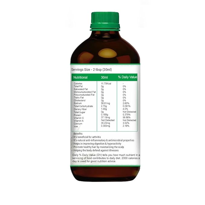 Prasatti Herbal Organic Aloe Vera Juice With Pulp Rejuvenates Skin and Hair - 1000 Ml