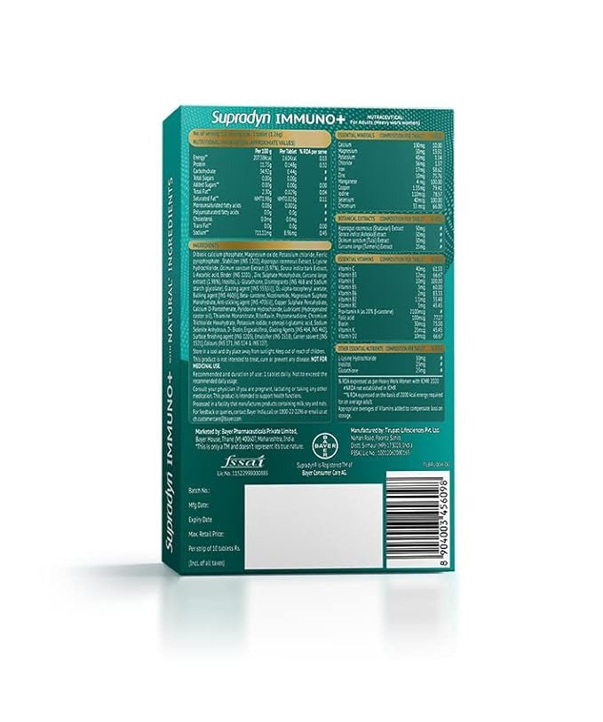 Supradyn Immuno + Multivitamin - 10 Tabs (Pack of 6)