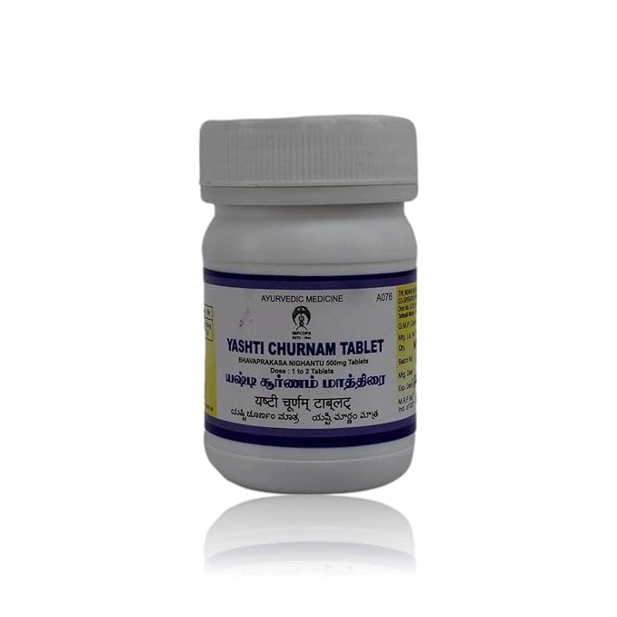 Impcops Ayurveda Yashti Churnam Tablet - 100 gms - Organic Wellnesses