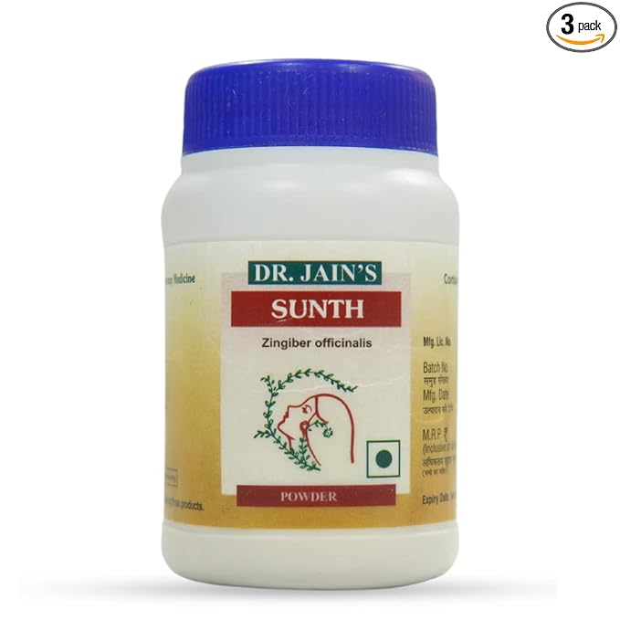Dr.Jain's Sunth Powder - 45grams - Pack of 3 - Organic Wellnesses
