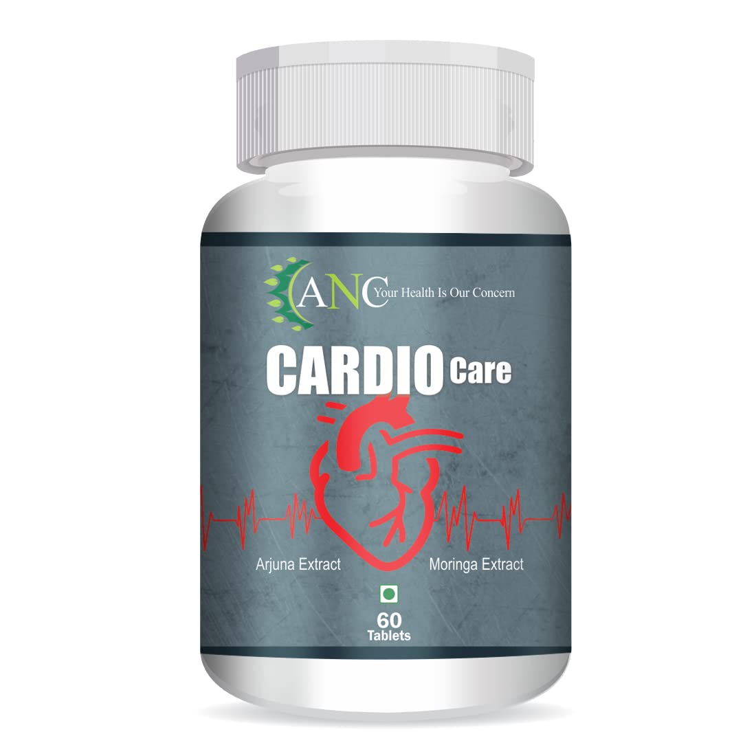 ANC Herbal Cardio Care Capsules - 60 caps - Pack of 1 - Organic Wellnesses