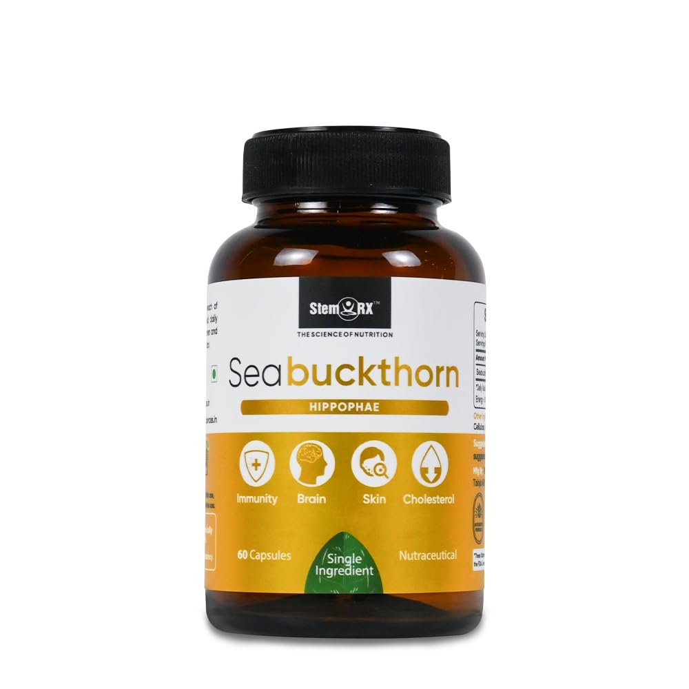 StemRx Biosciences Sea Buckthorn Capsules - 60 Capsules - Organic ...