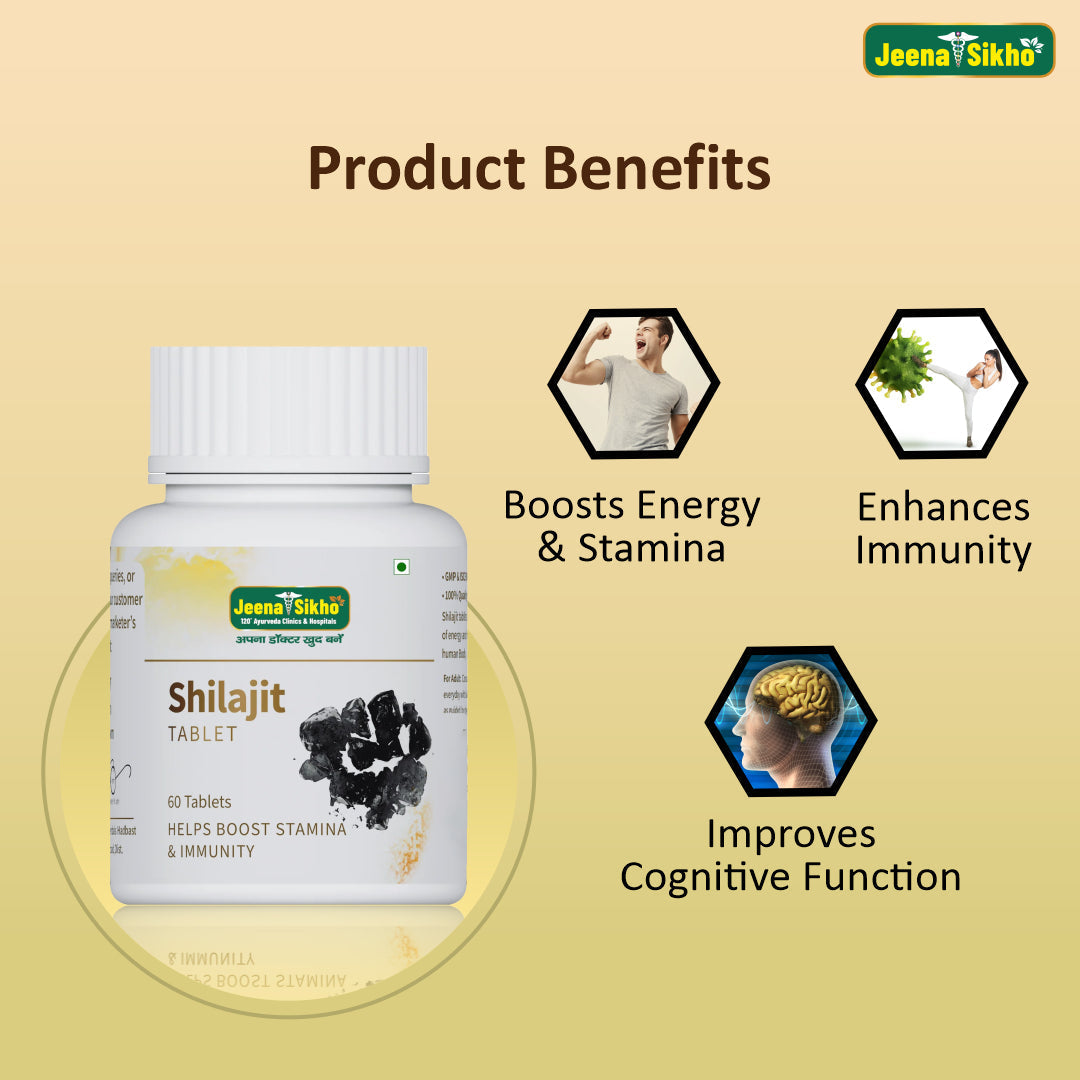 Jeena Sikho Shilajit Tablet - 60 Tablets