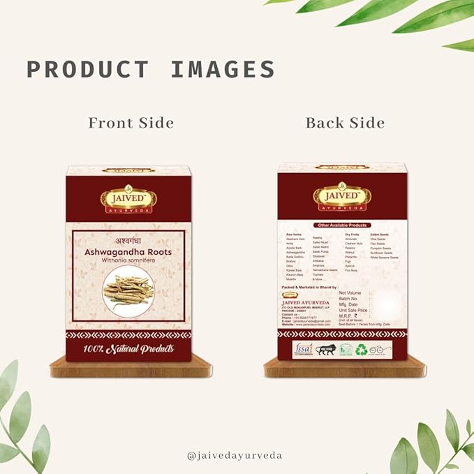 Jaived Ayurveda Ashwagandha Withania Somnifera Jaived Herb - 100 Grams