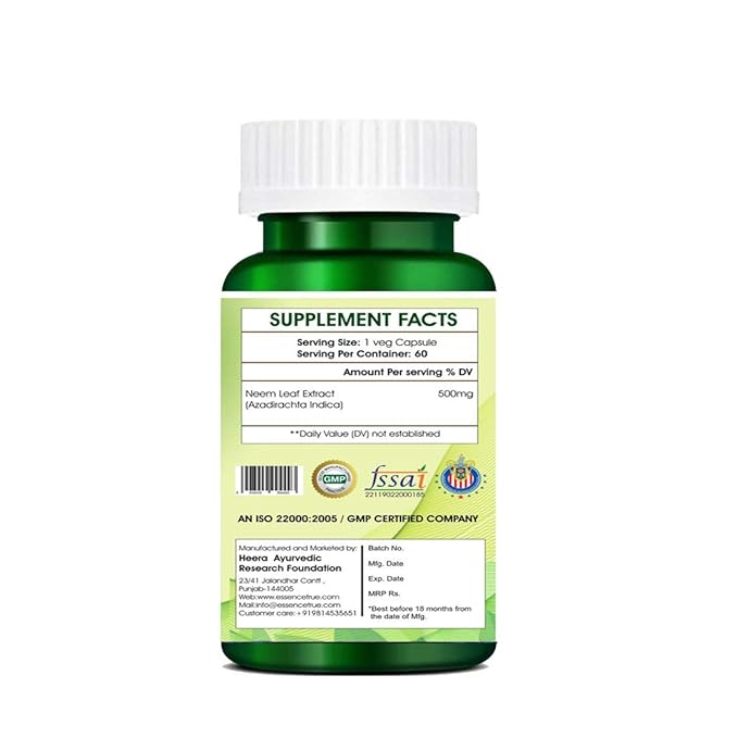 True Essence Research Foundation Neem Extract - 60 caps