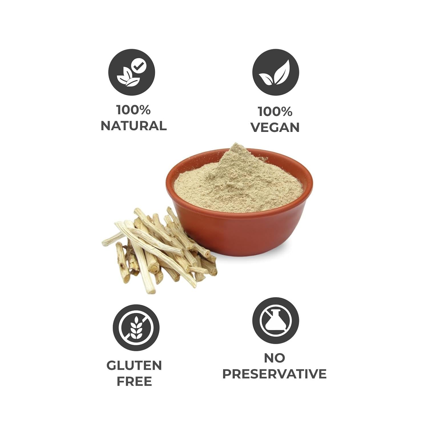 Herbojit Shatavari Powder 250 Gms | 100% Natural | Vegan & Gluten-free | No Preservatives | Premium Ayurvedic Herb
