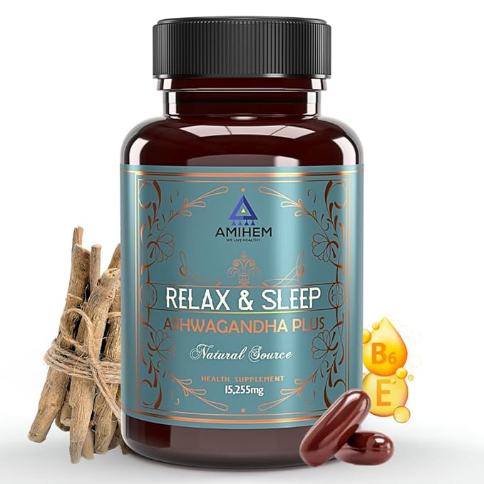 Amihem Ashwagandha - 30 Softgels (Pack of 3)