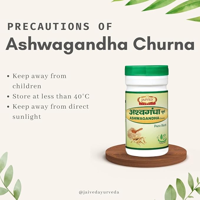 Jaived Ayurveda Ashwagandha Churna | Boosts Immunity, Relieves Stress & Promotes Vitality | 100 Gms | Pack of 2