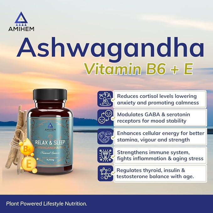 Amihem Ashwagandha - 30 Softgels (Pack of 3)
