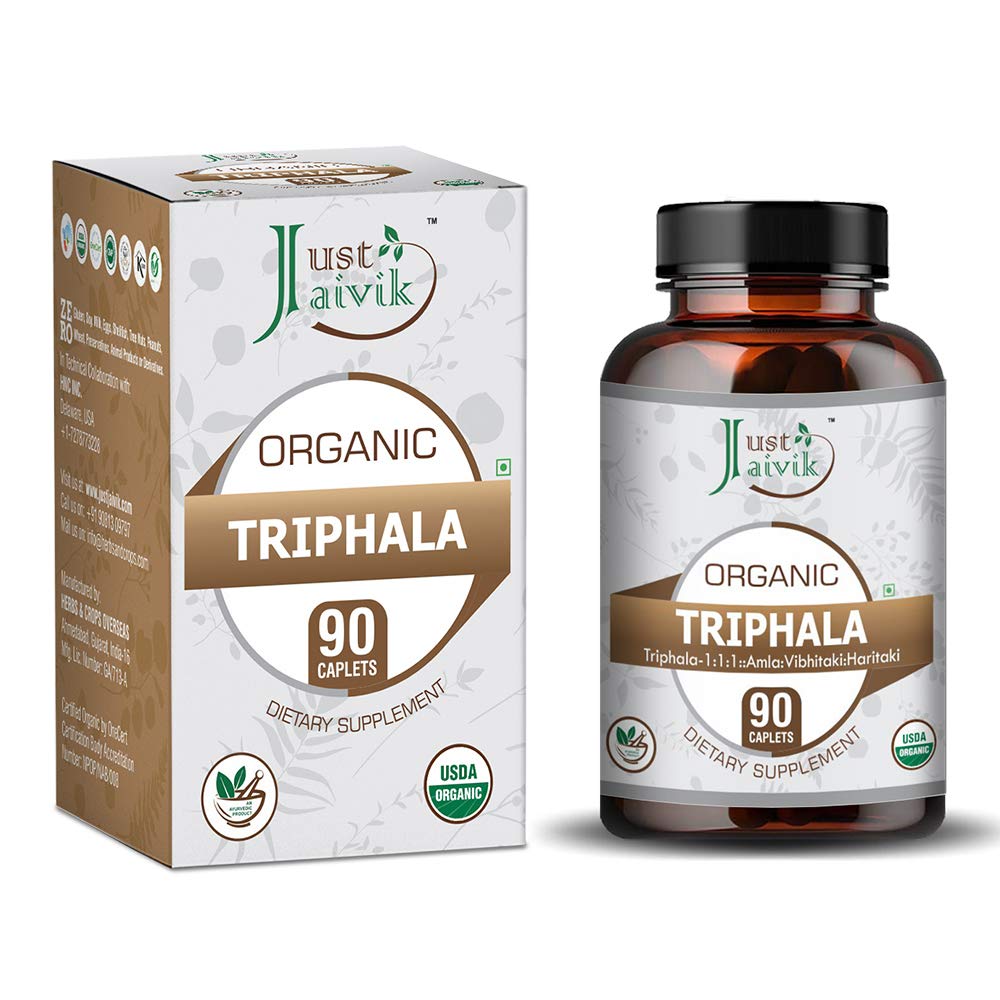 Just Jaivik Organic Triphala - 90 tabs - Organic Wellnesses