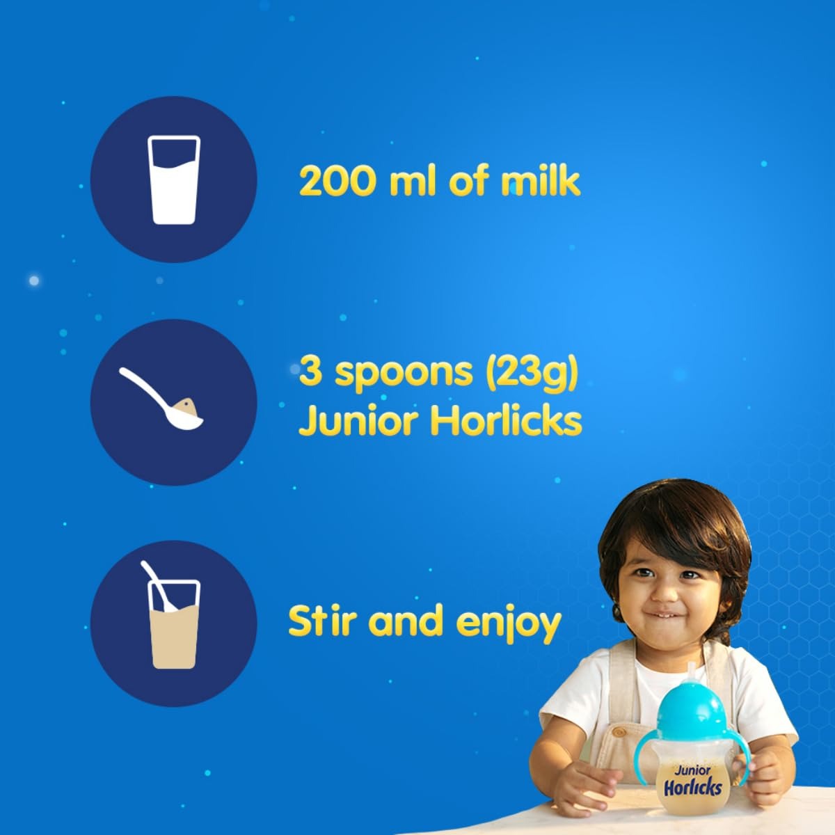 Junior Horlicks Nutrition Drink Vanilla For Toddlers & Young Kids (2-6 Years) - 1000 gms