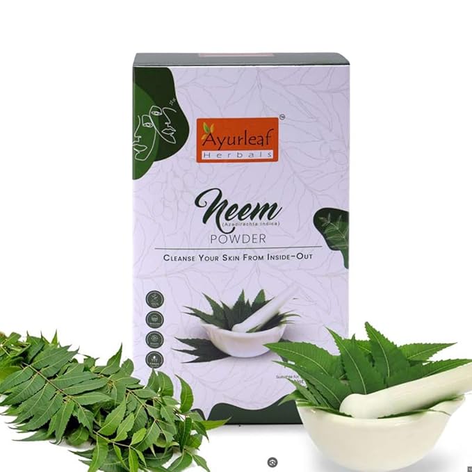 Ayurleaf Herbals Neem Powder for Eating & Drinking Leaves Diabetes - 200 Gms