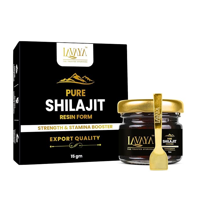 Lavaya Himalayan Shilajit Resin Boosts Stamina Energy Performance Booster - 15 gms