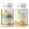 Grenera Moringa and Turmeric Capsules Combo