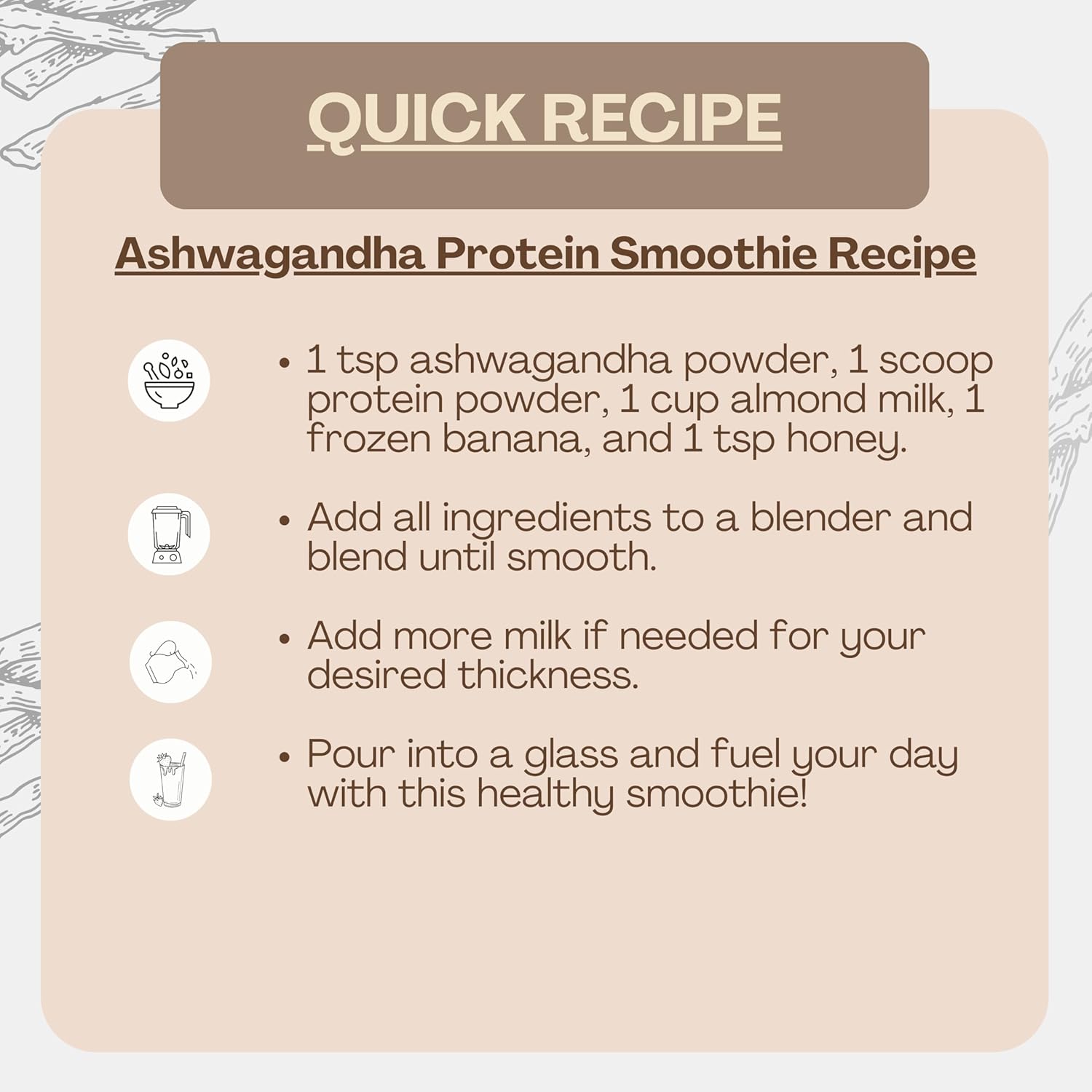 Herbojit Ashwagandha Powder 250 Gms | 100% Natural & Vegan, Gluten-free for Stress Relief | Immunity & Vitality