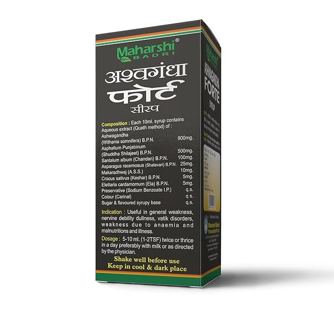 Maharshi Badri Ashwagandha Forte Syrup - 200 ml