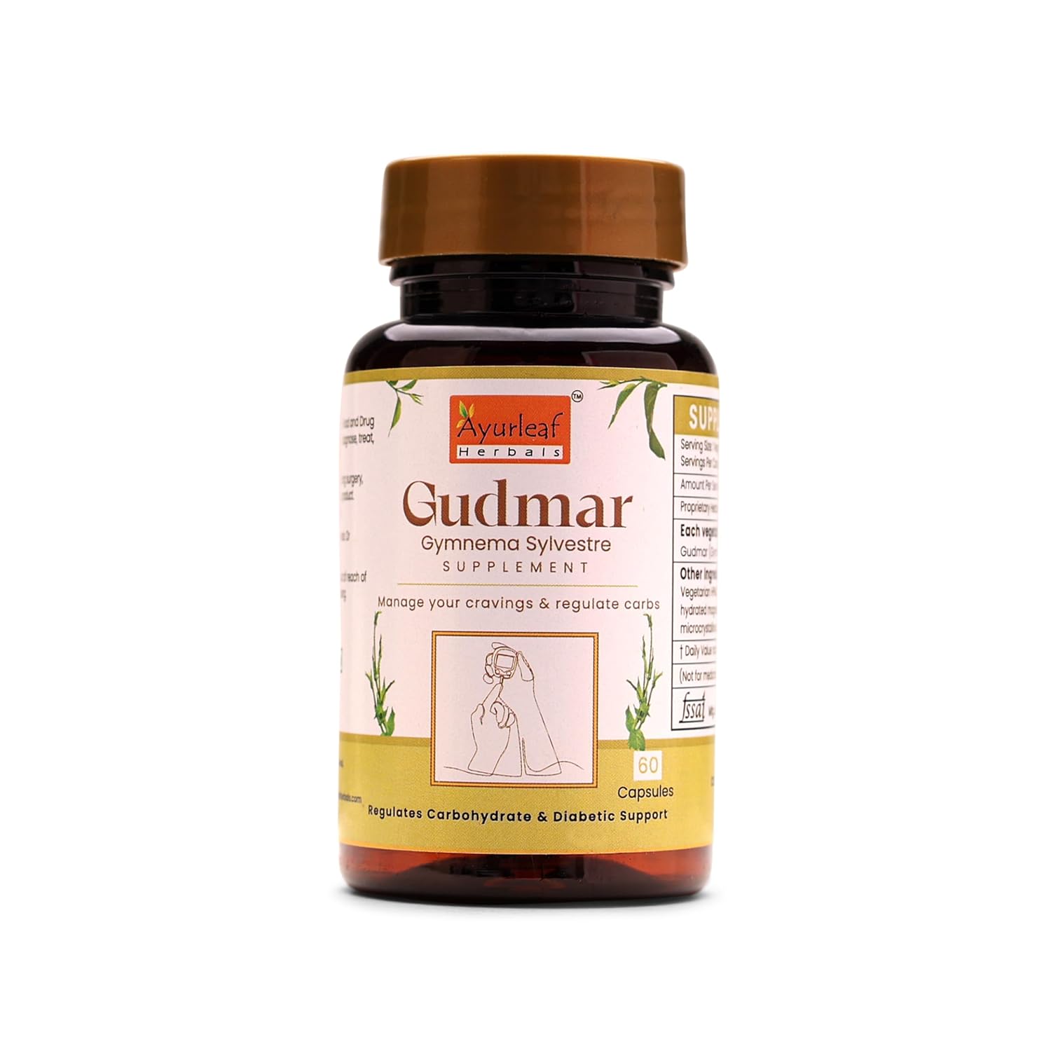 Ayurleaf Herbals Gokshura Tribulus - 500 Mg | Boosts Vitality & Stamina | 60 Caps | Pack of 2