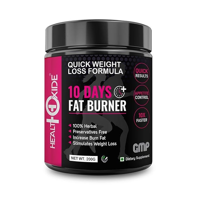 Healthoxide 10 Days Fat Burner - Weight loss powder - 200 gms
