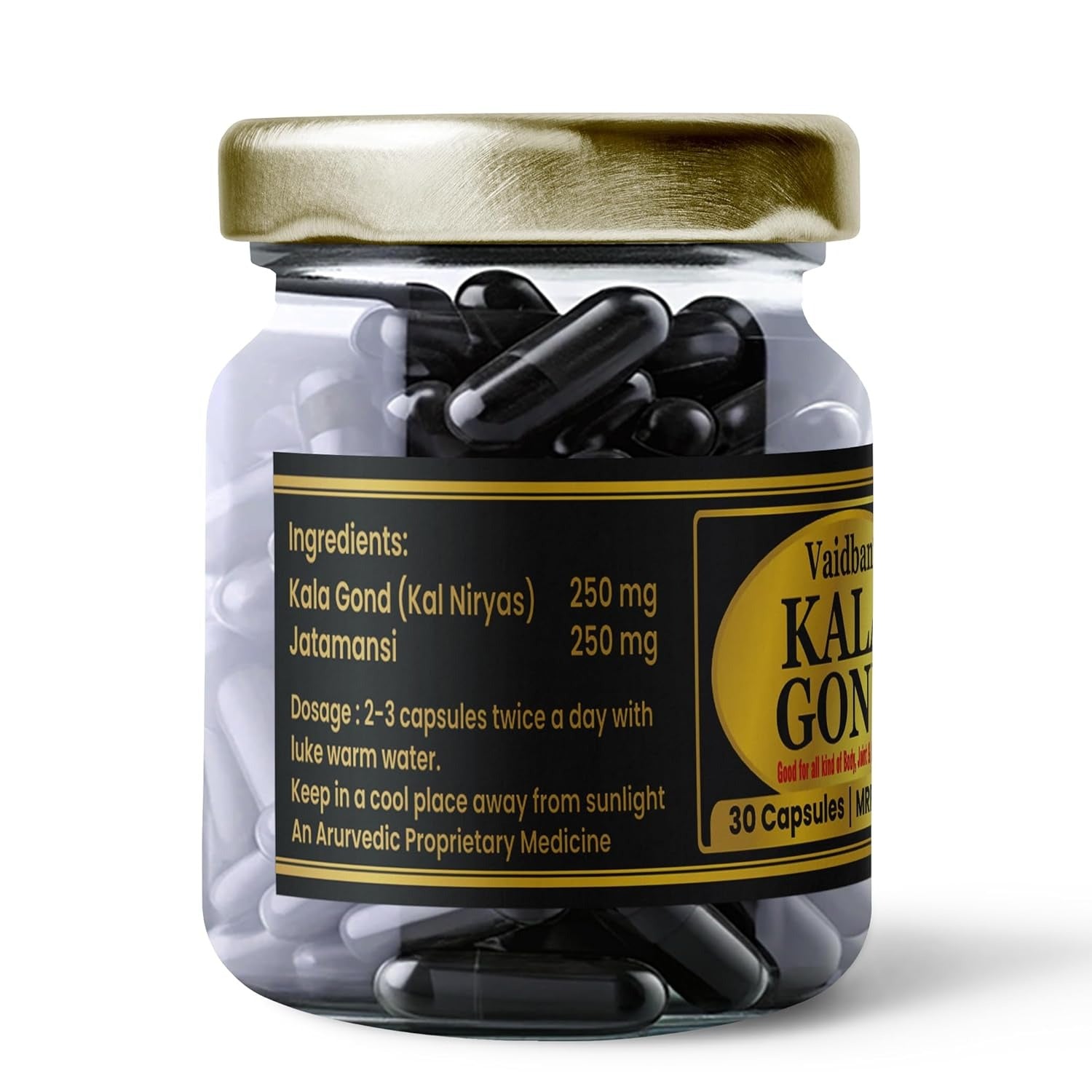 Vaidban Kala Gond Capsule - 30 Capsules