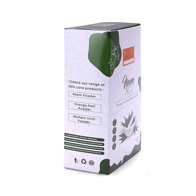 Ayurleaf Herbals Neem Powder for Eating & Drinking Leaves Diabetes - 200 Gms
