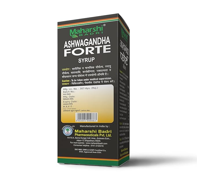 Maharshi Badri Ashwagandha Forte Syrup - 200 ml