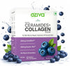 OZiva Phyto Ceramides+ Collagen Builder Supplements Powder for Women Blueberry - 30 Sachets Each