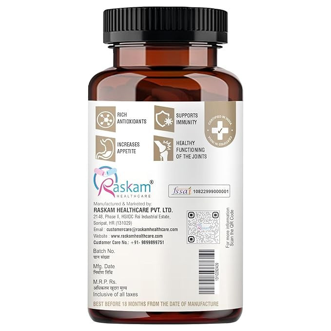 Raskam Moringa Capsules Organic - 100 Caps