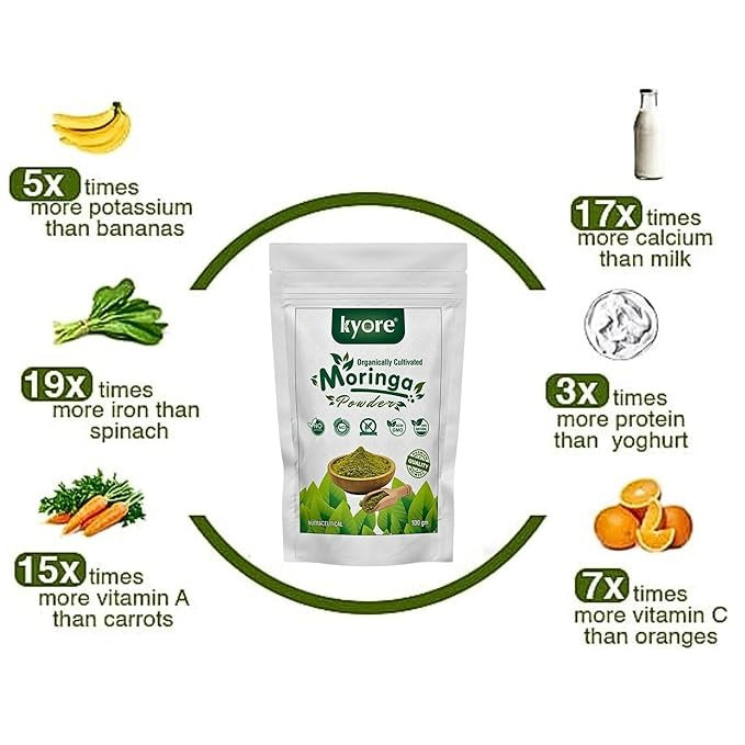 Kyore Nutritions Moringa Powder for Weight Loss - 100 gms