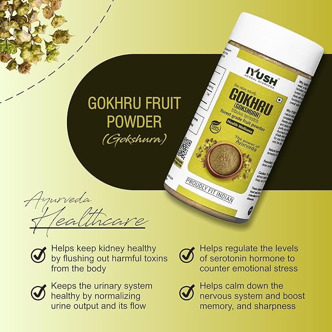 Iyush Herbal Ayurveda Gokhru Powder Gokshura Powder - 250 gms