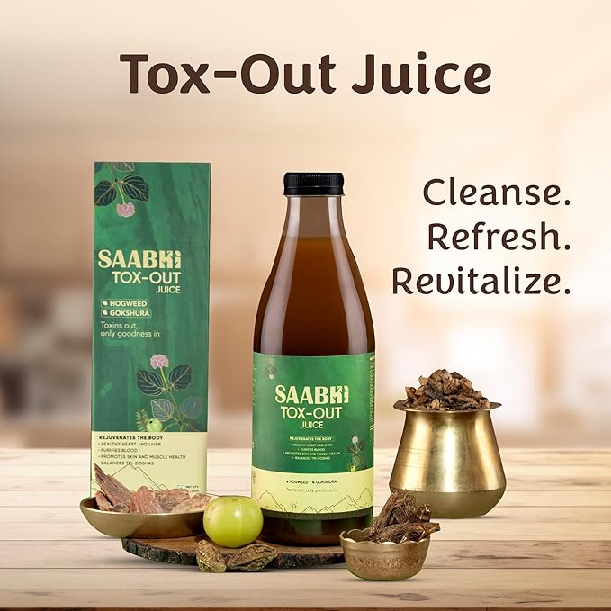 Saabhi Tox-out Juice | Ayurvedic Herbal Blend With Gokshura & Punarnava - 1 Litre