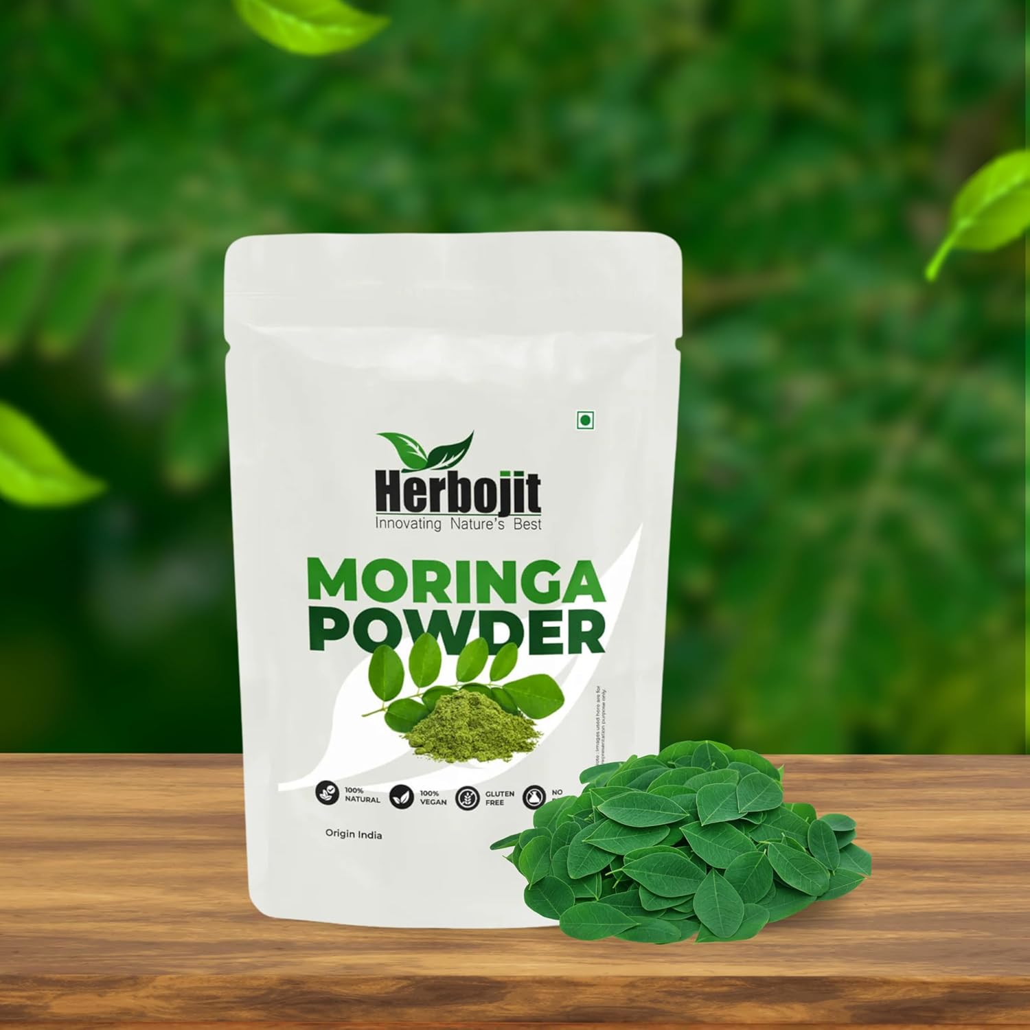 Herbojit Moringa Powder 250 Gms | 100% Natural & Vegan, Gluten-free | Superfood for Energy & Immunity
