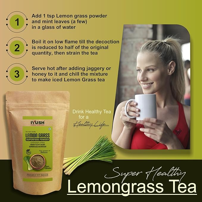 Iyush Herbal Ayurveda Lemon Grass Powder - 900 gms