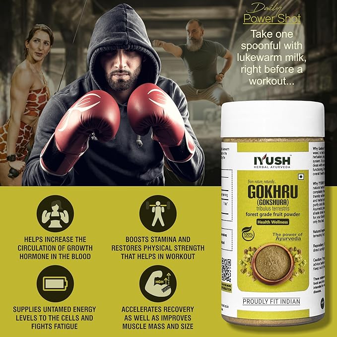 Iyush Herbal Ayurveda Gokhru Powder Gokshura Powder - 250 gms