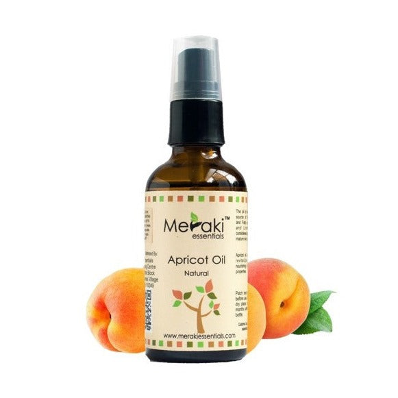 Meraki Essentials Apricot Natural Oil - 50 ml - Organic Wellnesses