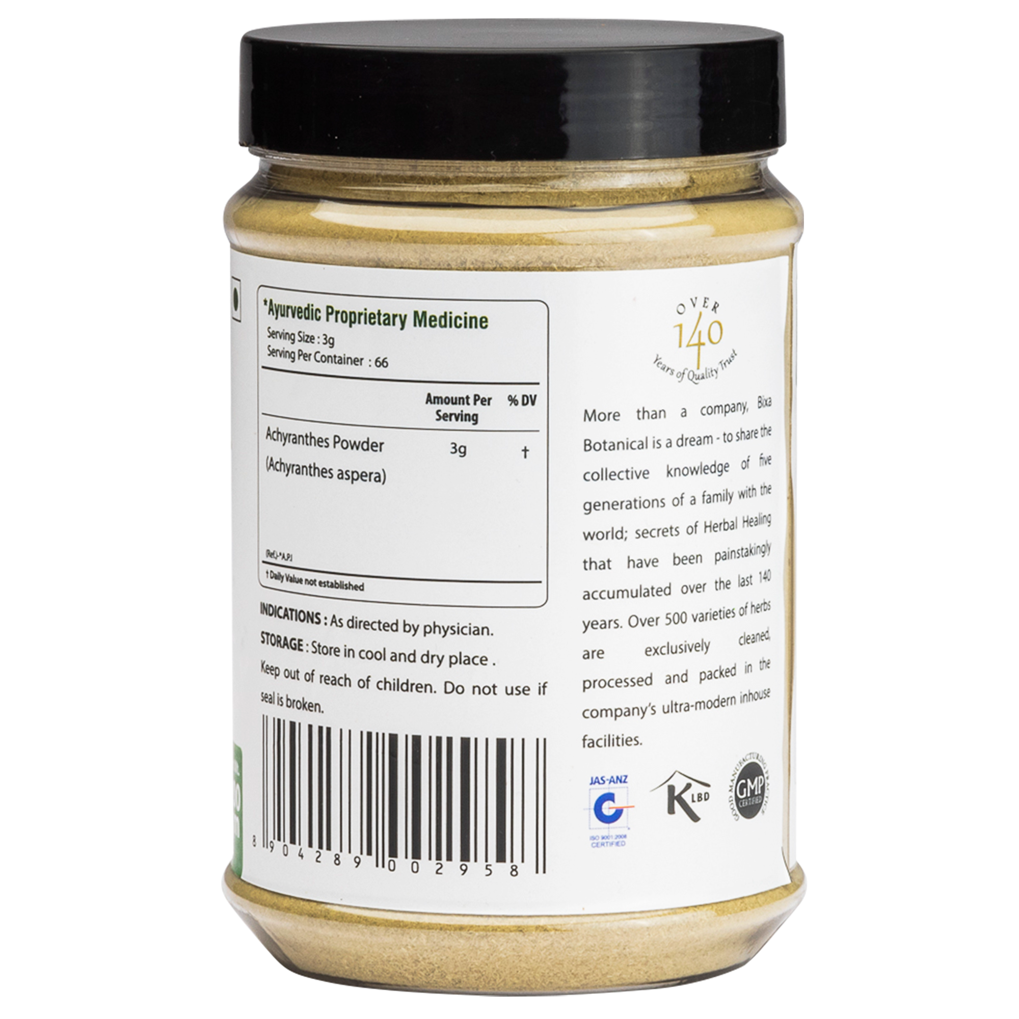 Apamarga Powder Bixa Botanical Apamarga Herb Powder - 200 gms - Organic Wellnesses