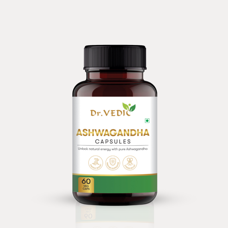 Dr. Vedic Ashwagandha Capsules - 60 Caps - Organic Wellnesses