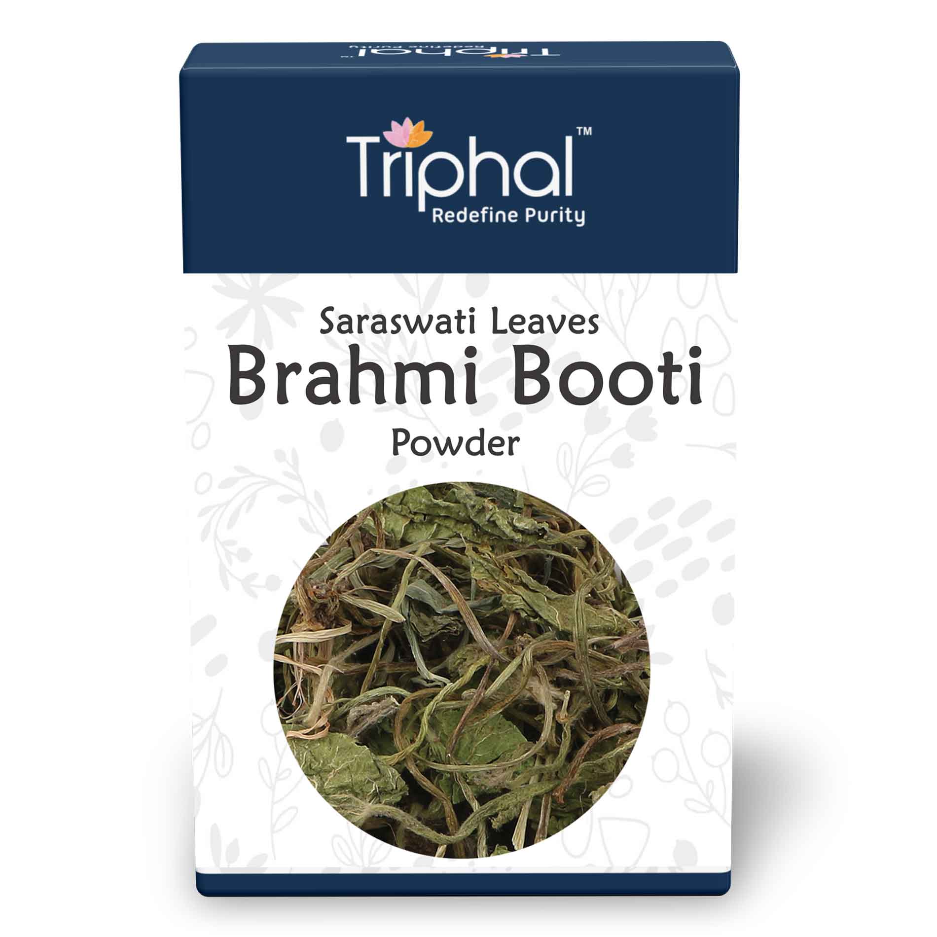 Triphal Brahmi Booti Powder - Bacopa Monnieri Leaf Powder - Organic ...