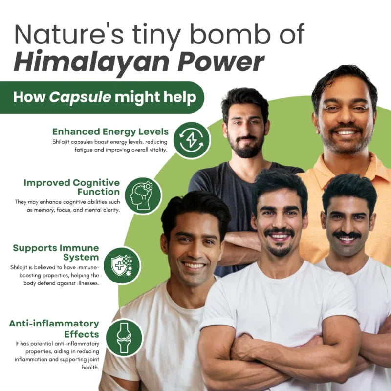 Dr. Vedic Shilajit Capsules - 60 Caps