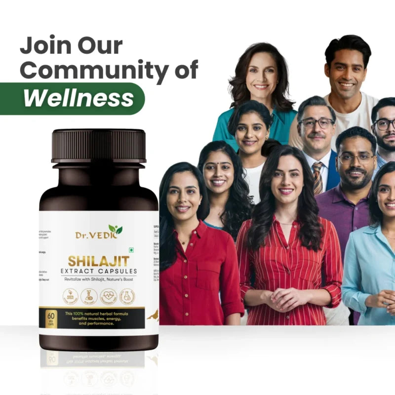 Dr. Vedic Shilajit Capsules - 60 Caps
