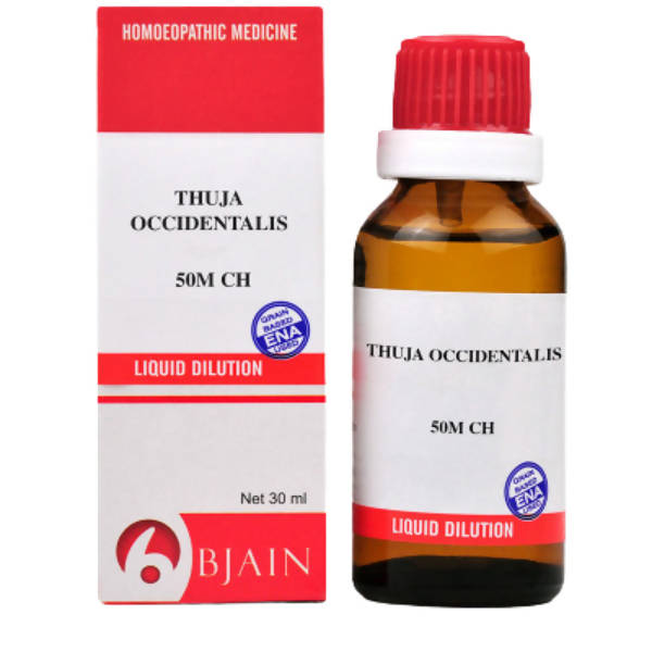 Bjain Homeopathy Thuja Occidentalis Dilution - 50M CH / 30 ml / Pack of 3