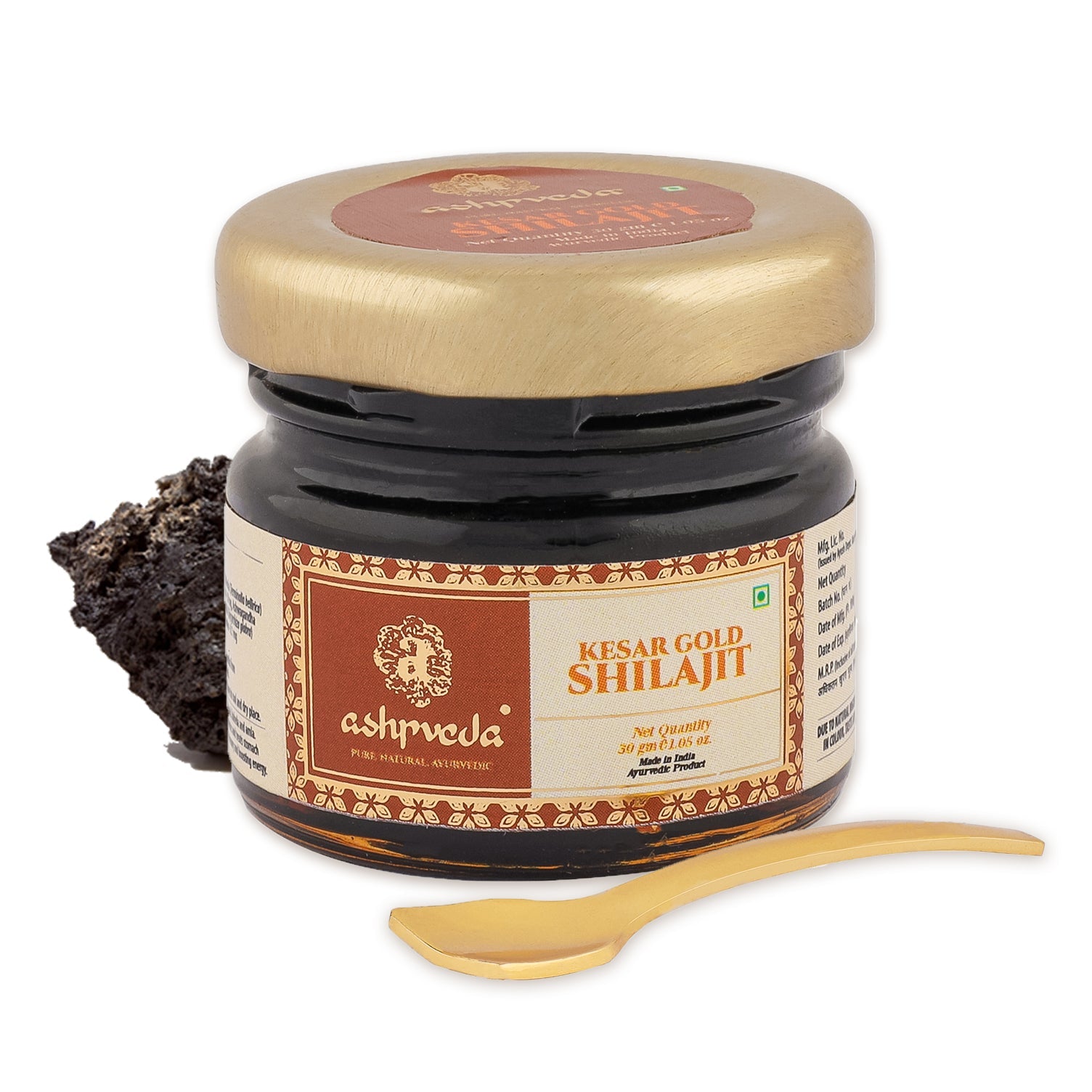 Ashpveda Kesar Gold Shilajit - 30 gms - Organic Wellnesses