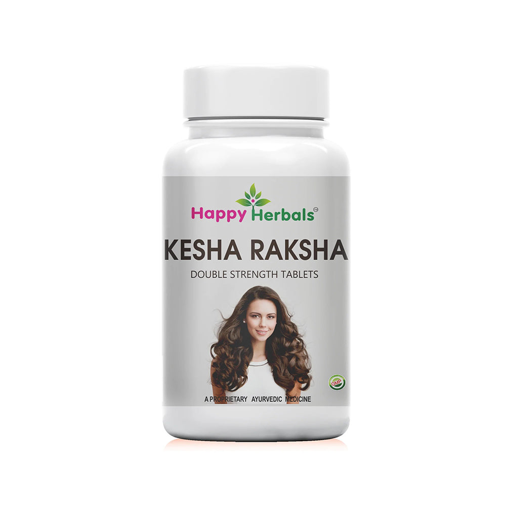 Happy Herbals Kesha Raksha Tablets - 100 - Organic Wellnesses