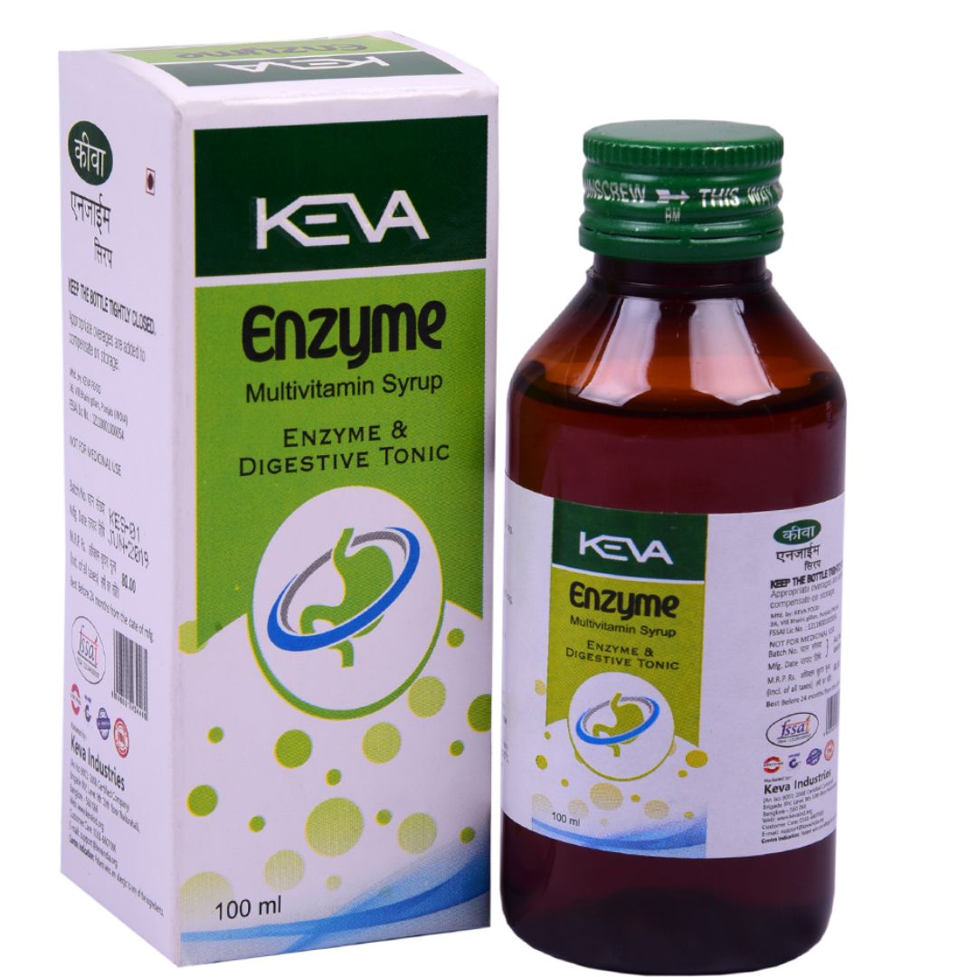 Keva Enzyme Digestive Syrup - 100 ml - Organic Wellnesses