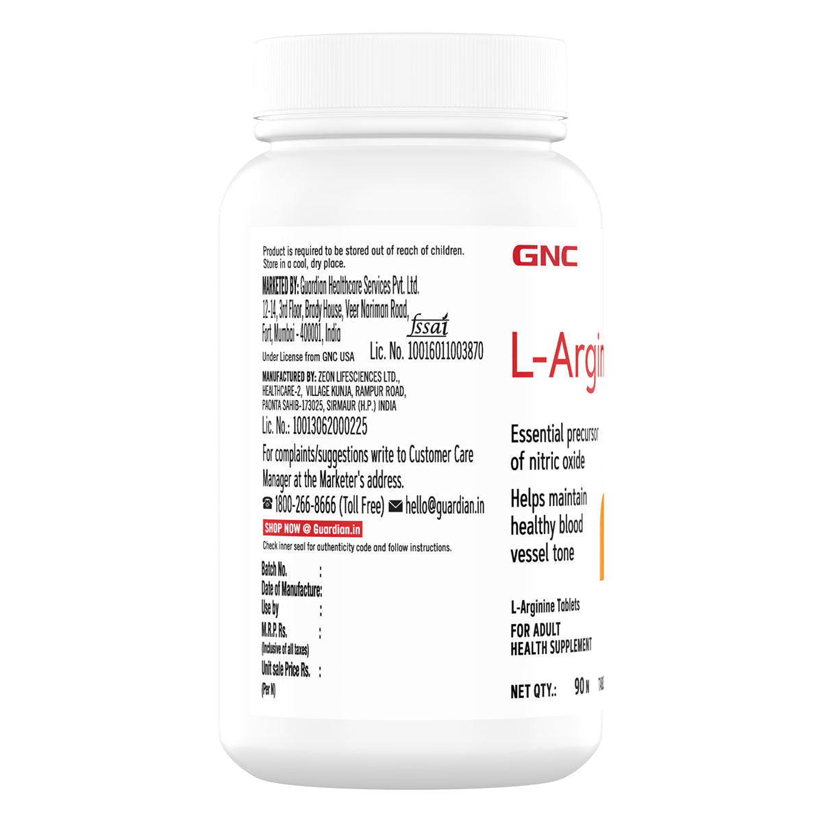l carnitine l arginine gnc 1000mg - 90 tabs Vitamin B12 Injection - FIGURES Potency:250 mg