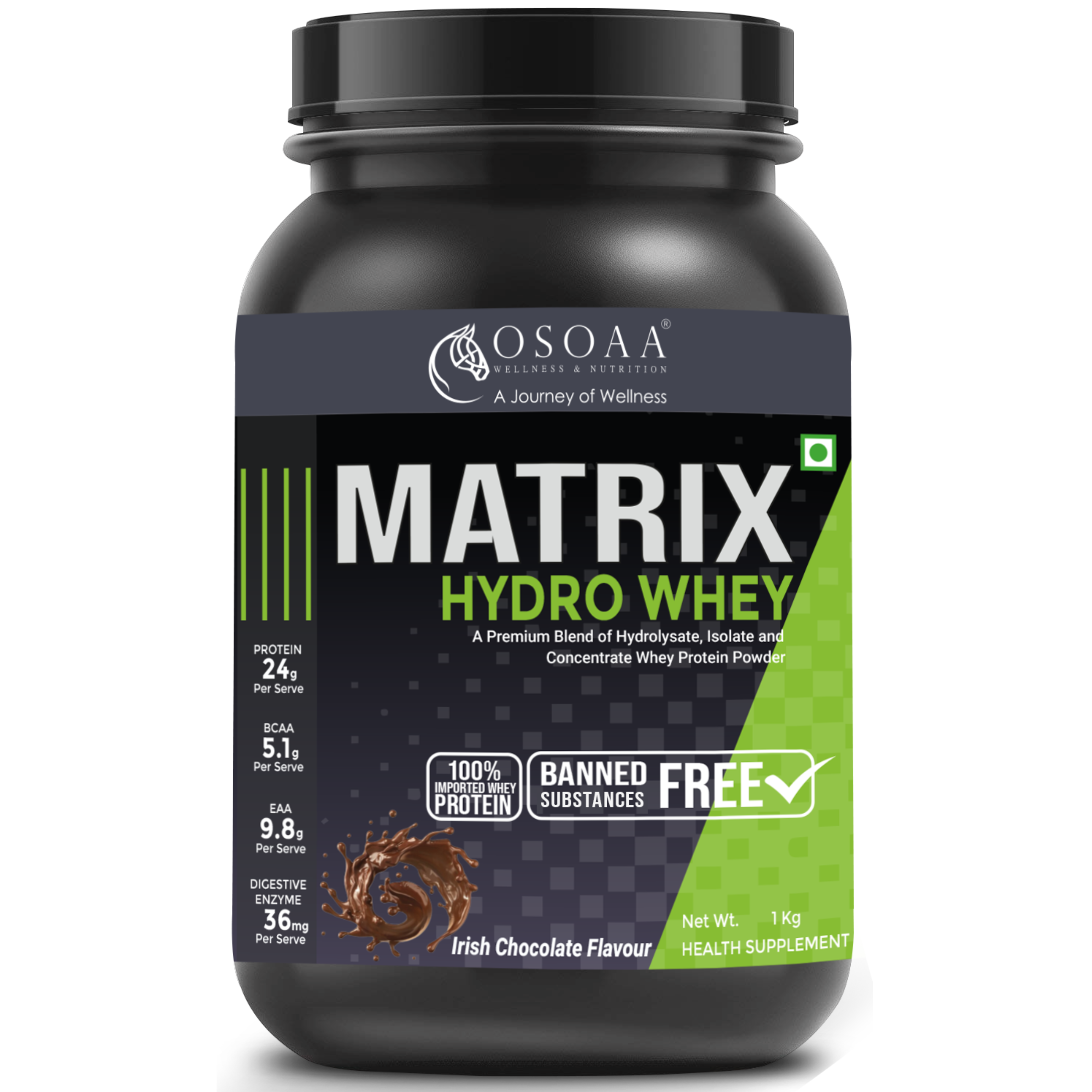 Osoaa Whey Matrix Hydro Whey & Daily Multivitamin Omega 3 - Organic ...