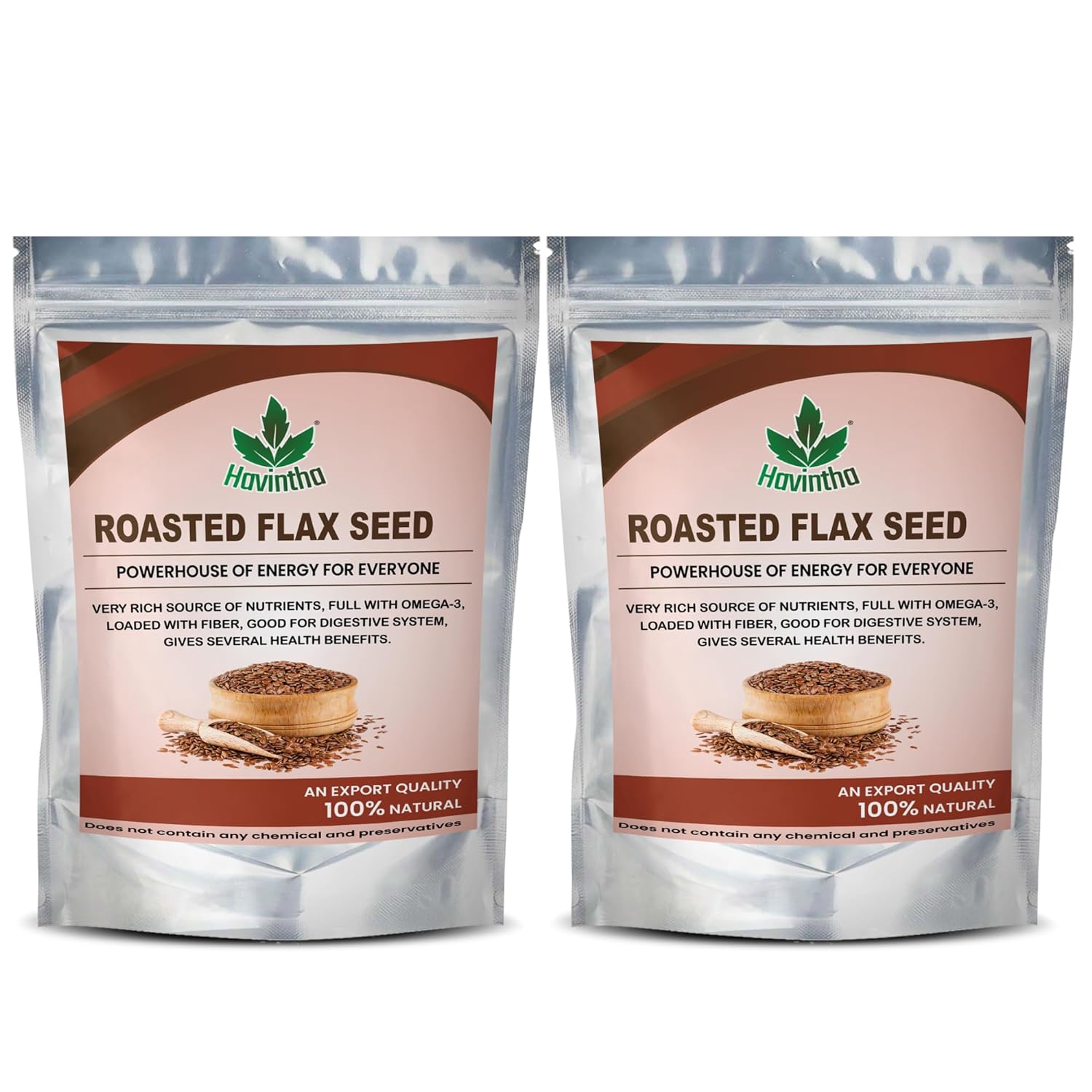 Havintha Natural Roased Flax Seeds Salted - 227 gms - Pack of 2 ...
